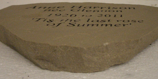sandstone plaque